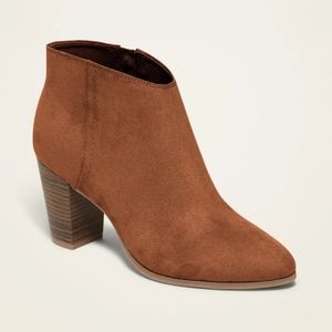 Almond colored booties